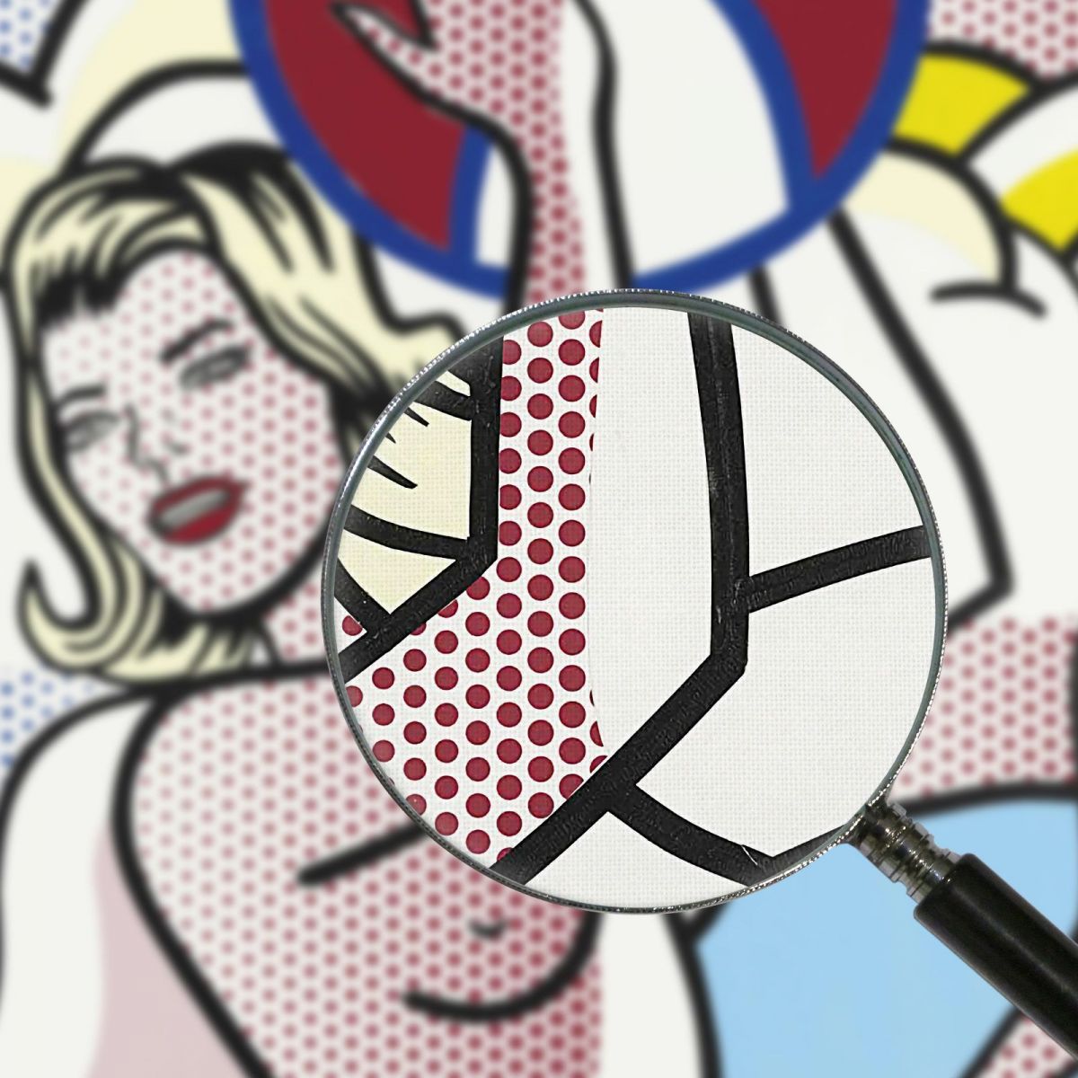 Beach Ball Nude Collage Roy Lichtenstein rl7 canvas print