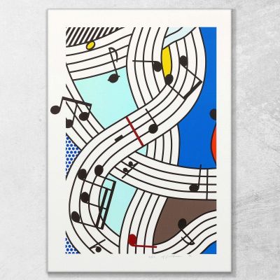 Composition I Roy Lichtenstein rl8 canvas print 