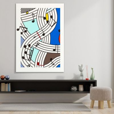 Composition I Roy Lichtenstein rl8 canvas print 