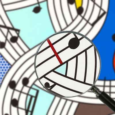 Composition I Roy Lichtenstein rl8 canvas print