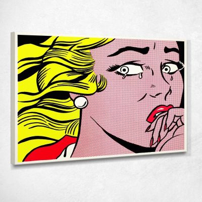 Crying Girl Roy Lichtenstein rl10 canvas print 