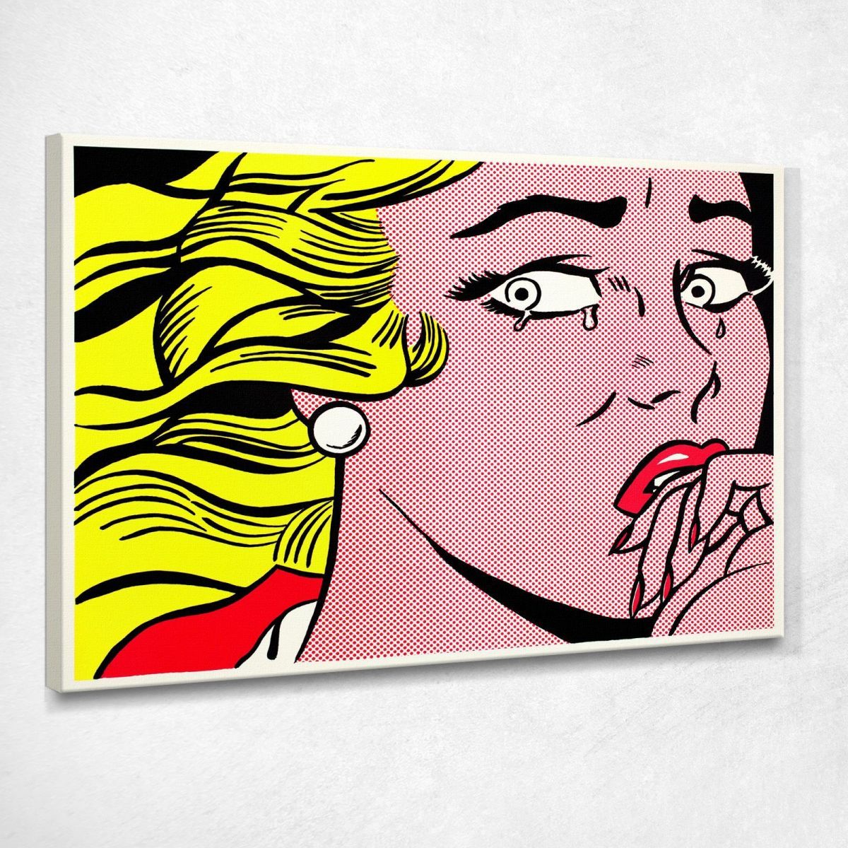 Crying Girl Roy Lichtenstein rl10 canvas print  Crying Girl Roy Lichtenstein rl10 canvas print