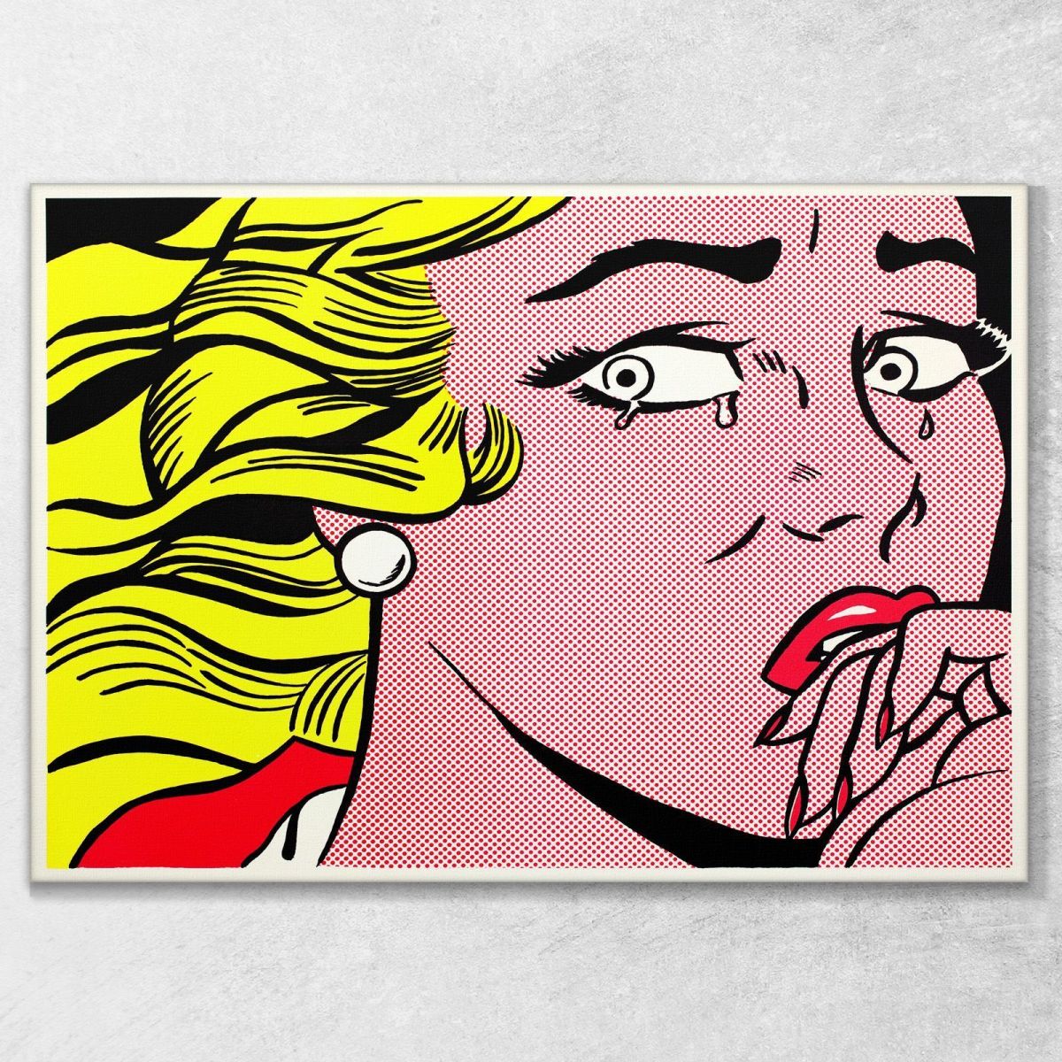 Crying Girl Roy Lichtenstein rl10 canvas print