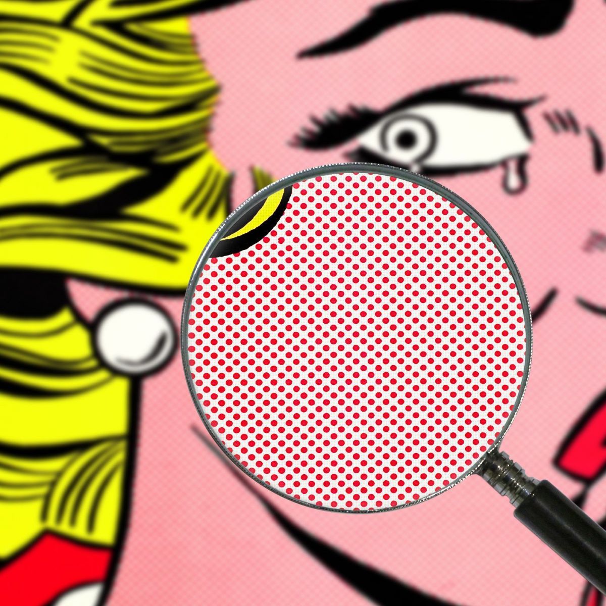 Crying Girl Roy Lichtenstein rl10 canvas print