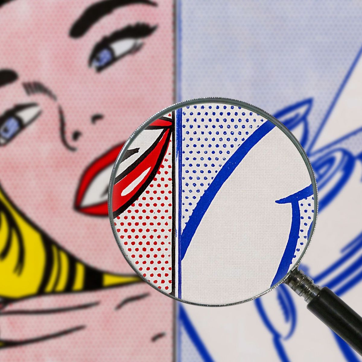 Girl And Spray Can Roy Lichtenstein rl12 canvas print