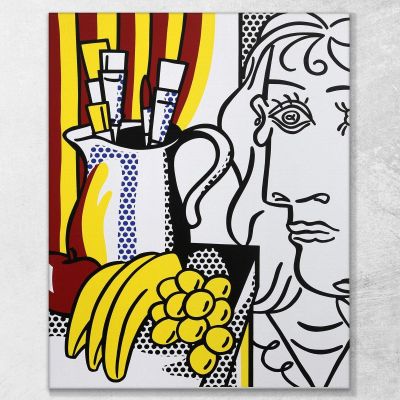 Homage To Picasso Roy Lichtenstein rl17 canvas print 