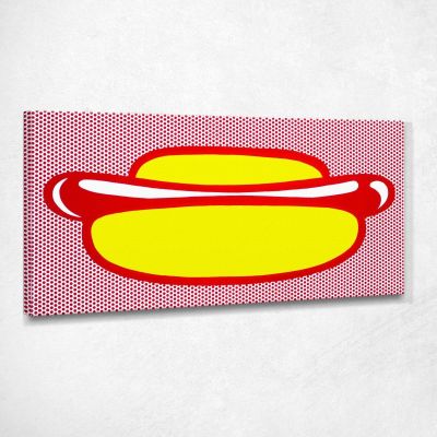 Hot Dog Roy Lichtenstein rl18 canvas print 
