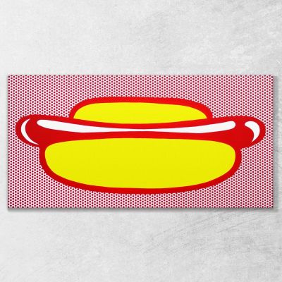 Hot Dog Roy Lichtenstein rl18 canvas print 
