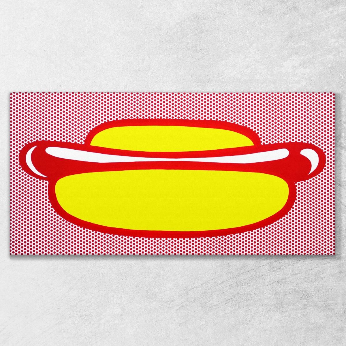Hot Dog Roy Lichtenstein rl18 canvas print 