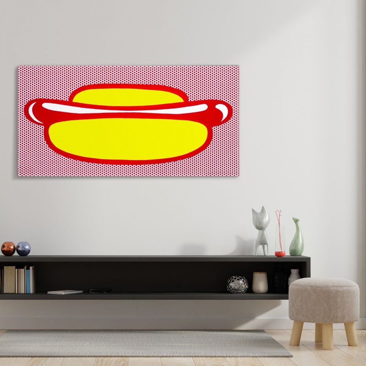 Hot Dog Roy Lichtenstein rl18 canvas print 