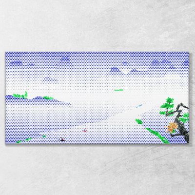 Landscape With Boats Roy Lichtenstein rl24 canvas print 