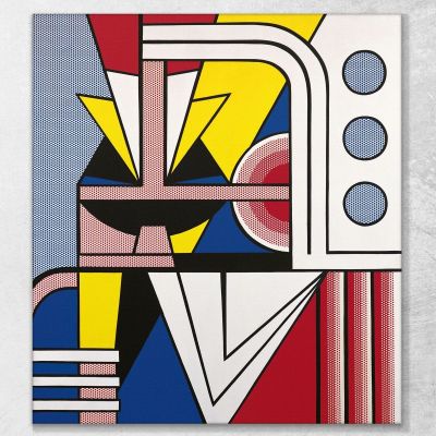 Modern Painting Roy Lichtenstein, rl27 canvas print
