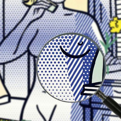 Nude With Yellow Flower Roy Lichtenstein rl30 canvas print Nude With Yellow Flower Roy Lichtenstein rl30 canvas print