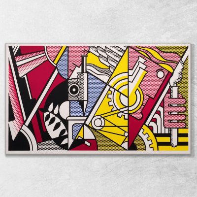 Peace Through Chemistry Roy Lichtenstein, rl32 canvas print