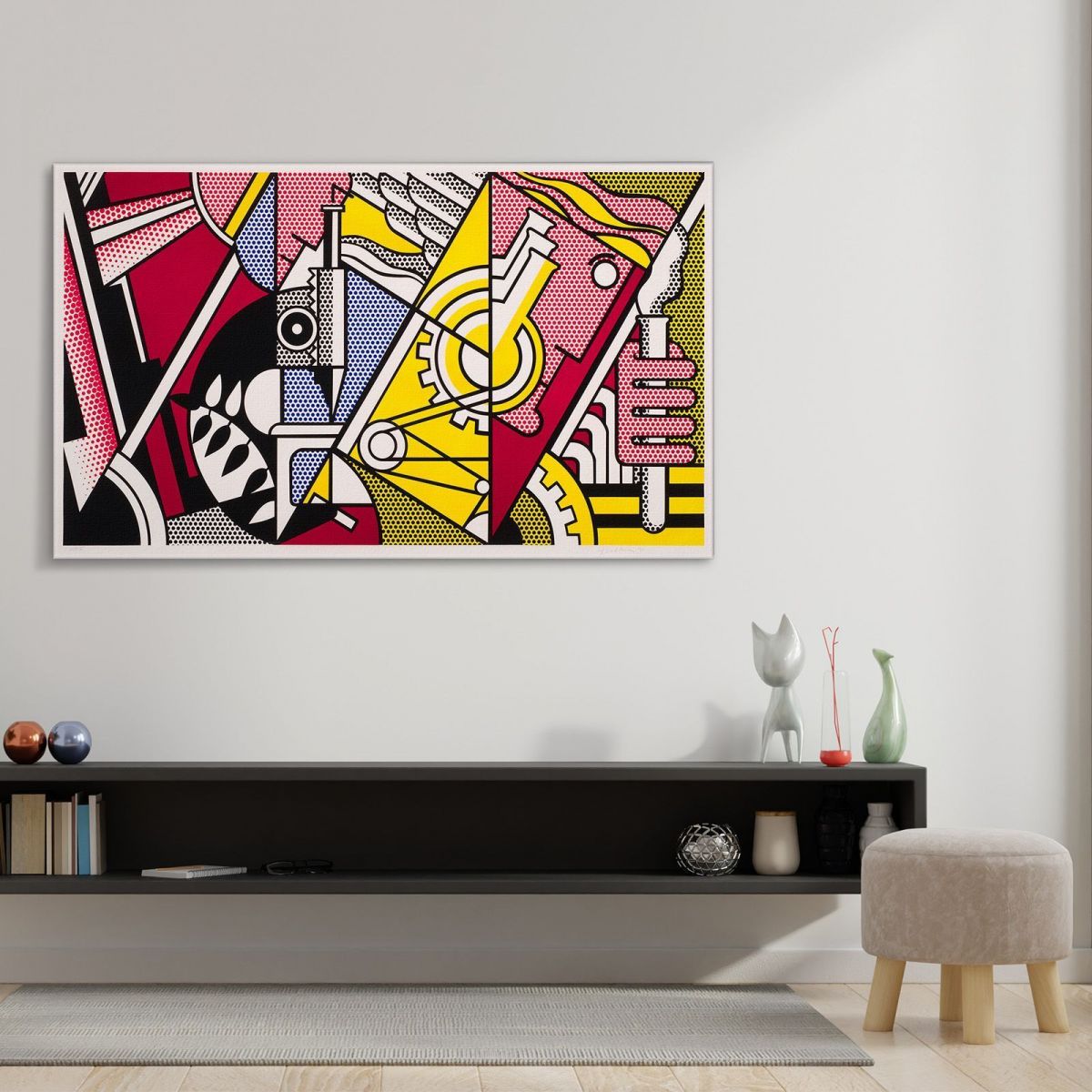 Peace Through Chemistry Roy Lichtenstein rl32 canvas print