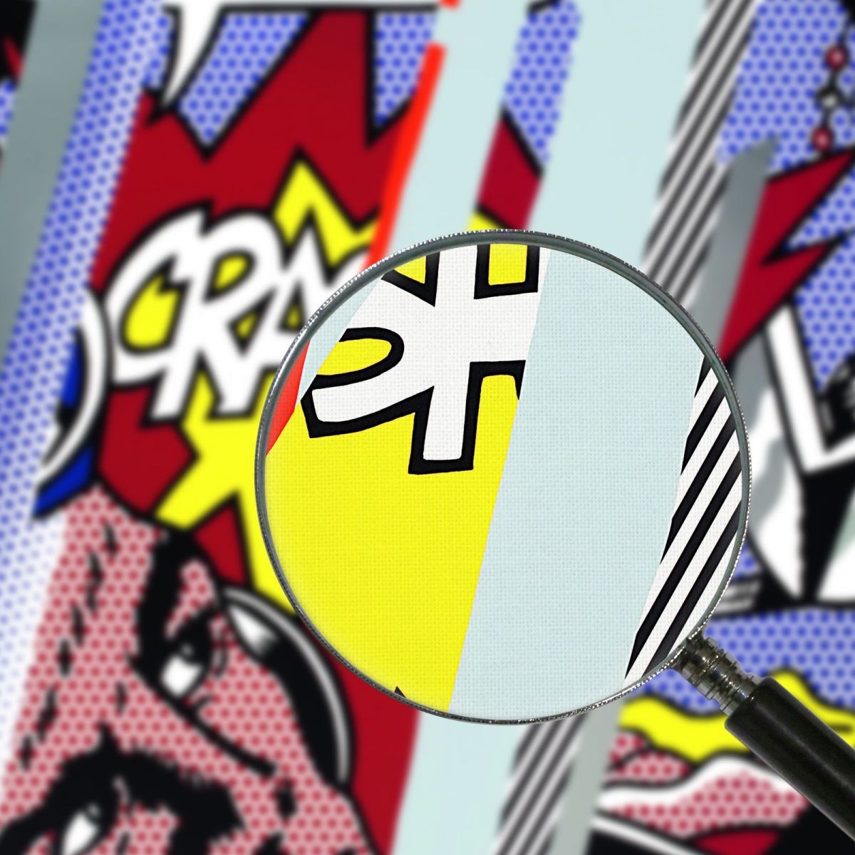 Reflections On Crash Roy Lichtenstein rl36 canvas print
