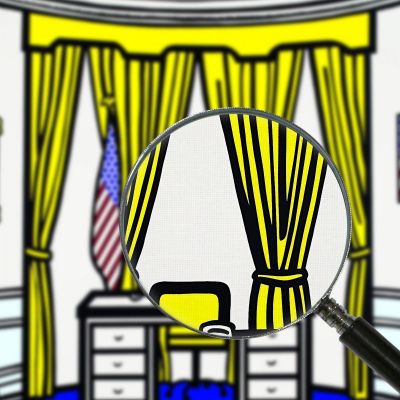 The Oval Office Roy Lichtenstein rl47 canvas print