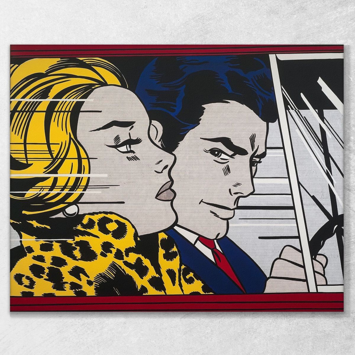 In The Car Roy Lichtenstein rl52 canvas print 