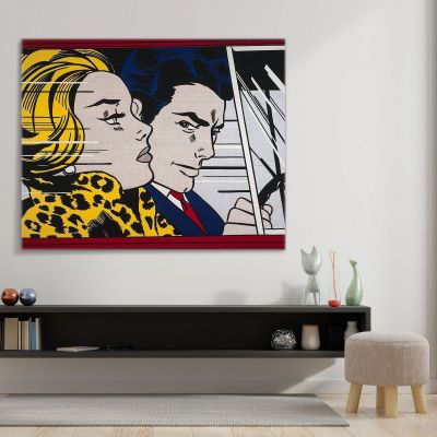 In The Car Roy Lichtenstein rl52 canvas print 