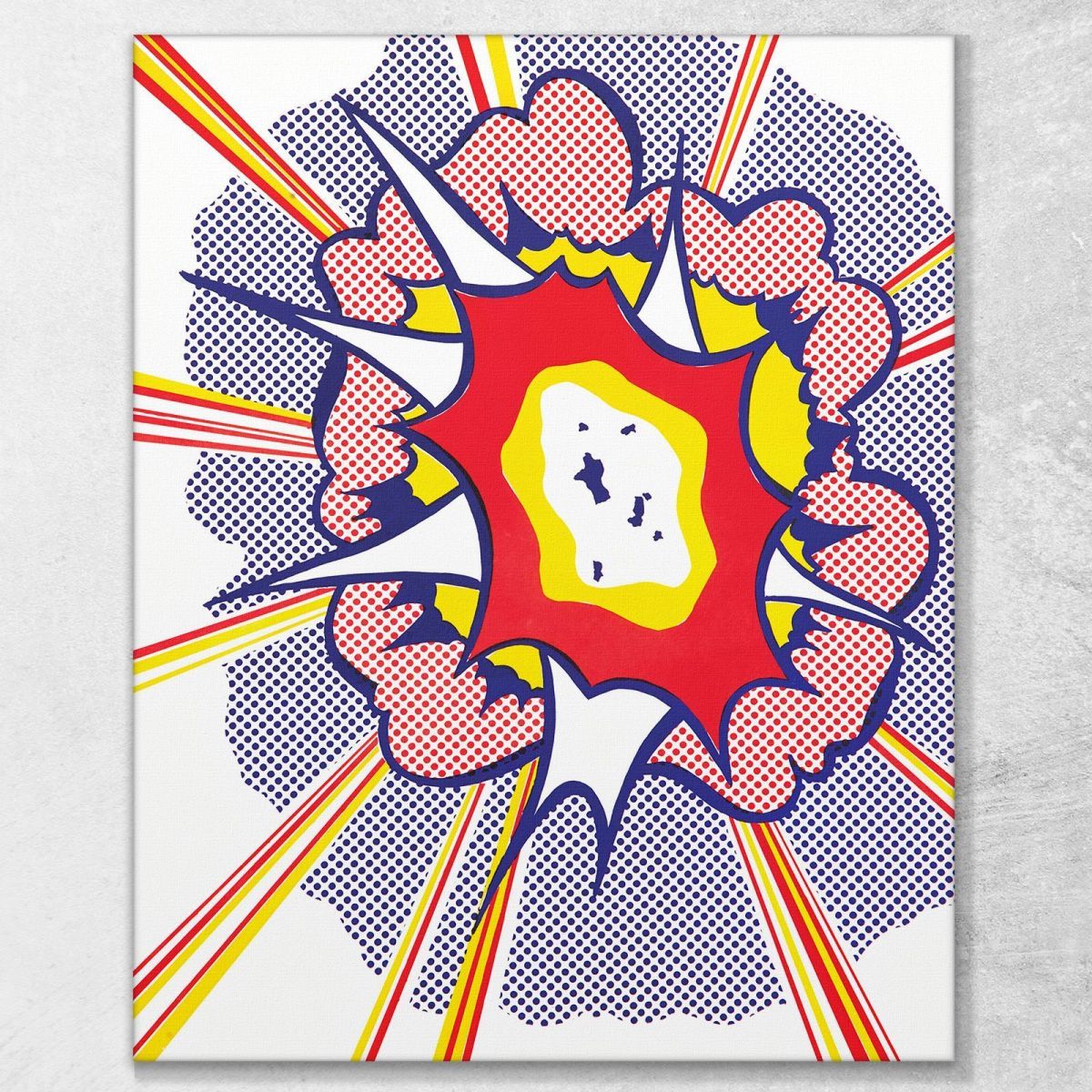 The Explosive Immediacy Of Affirmation Roy Lichtenstein rl56 canvas print 