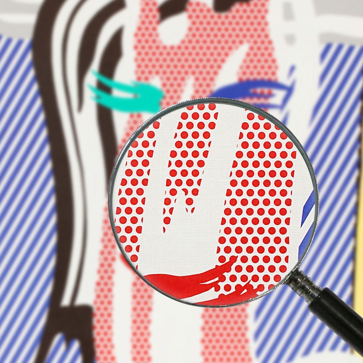 Untitled Roy Lichtenstein rl59 canvas print