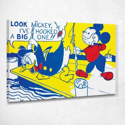 Look At Mickey Mouse Roy Lichtenstein rl73 canvas print 