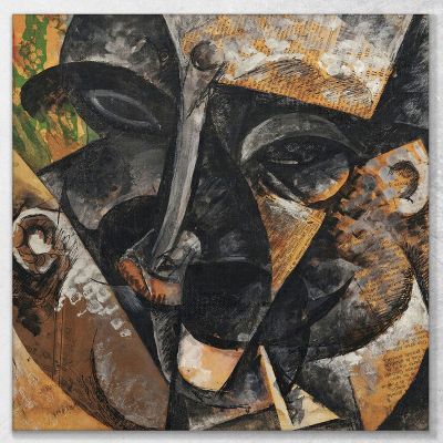 Dynamism Of A Man'S Head Umberto Boccioni ubo3 canvas print 