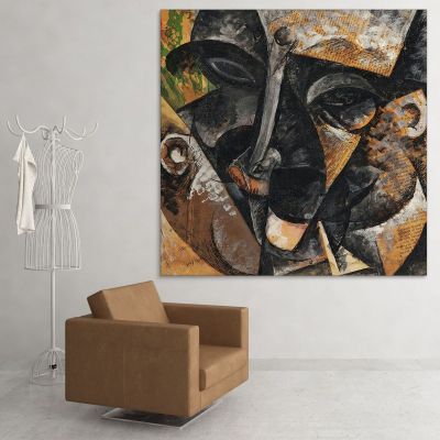 Dynamism Of A Man'S Head Umberto Boccioni ubo3 canvas print 