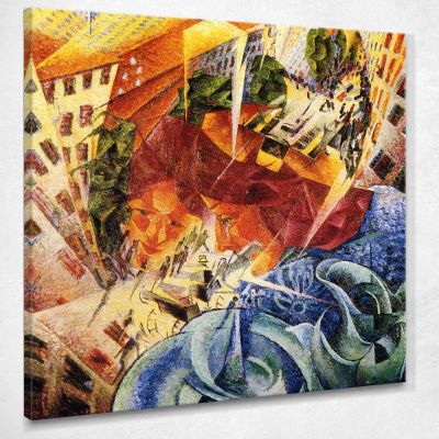 Simultaneous Visions - 1912 Umberto Boccioni ubo13 canvas print 