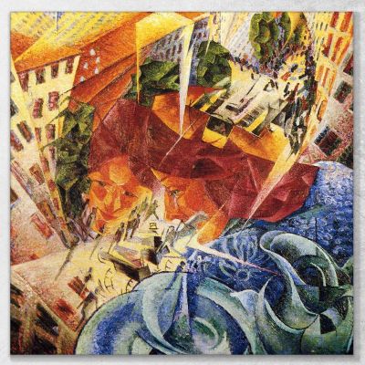 Simultaneous Visions - 1912 Umberto Boccioni ubo13 canvas print 