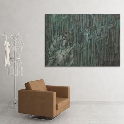 Moods - Series Iii - Those Who Stay Umberto Boccioni ubo16 canvas print 