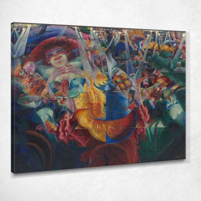 Laughter Umberto Boccioni ubo22 canvas print 