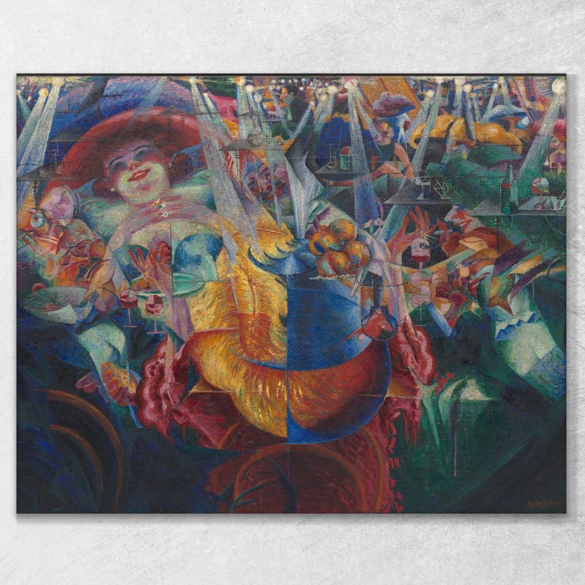 Laughter Umberto Boccioni ubo22 canvas print 