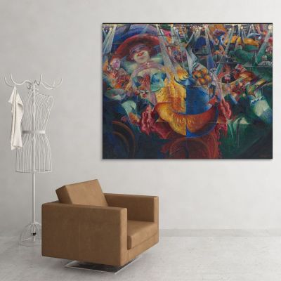 Laughter Umberto Boccioni ubo22 canvas print 