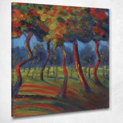 Landscape Umberto Boccioni ubo27 canvas print 