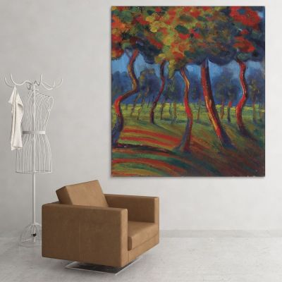 Landscape Umberto Boccioni ubo27 canvas print 