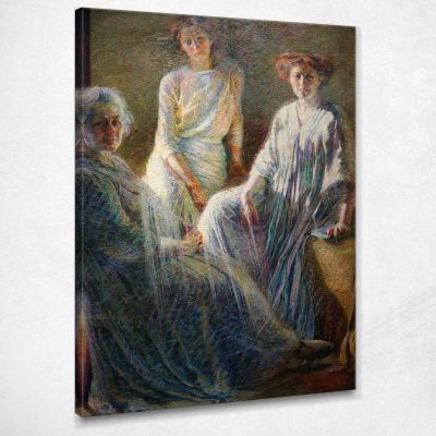 Three Women Umberto Boccioni ubo37 canvas print 