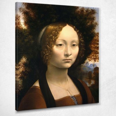 Portrait Of Ginevra De' Benci Leonardo Da Vinci ldv2 canvas print 