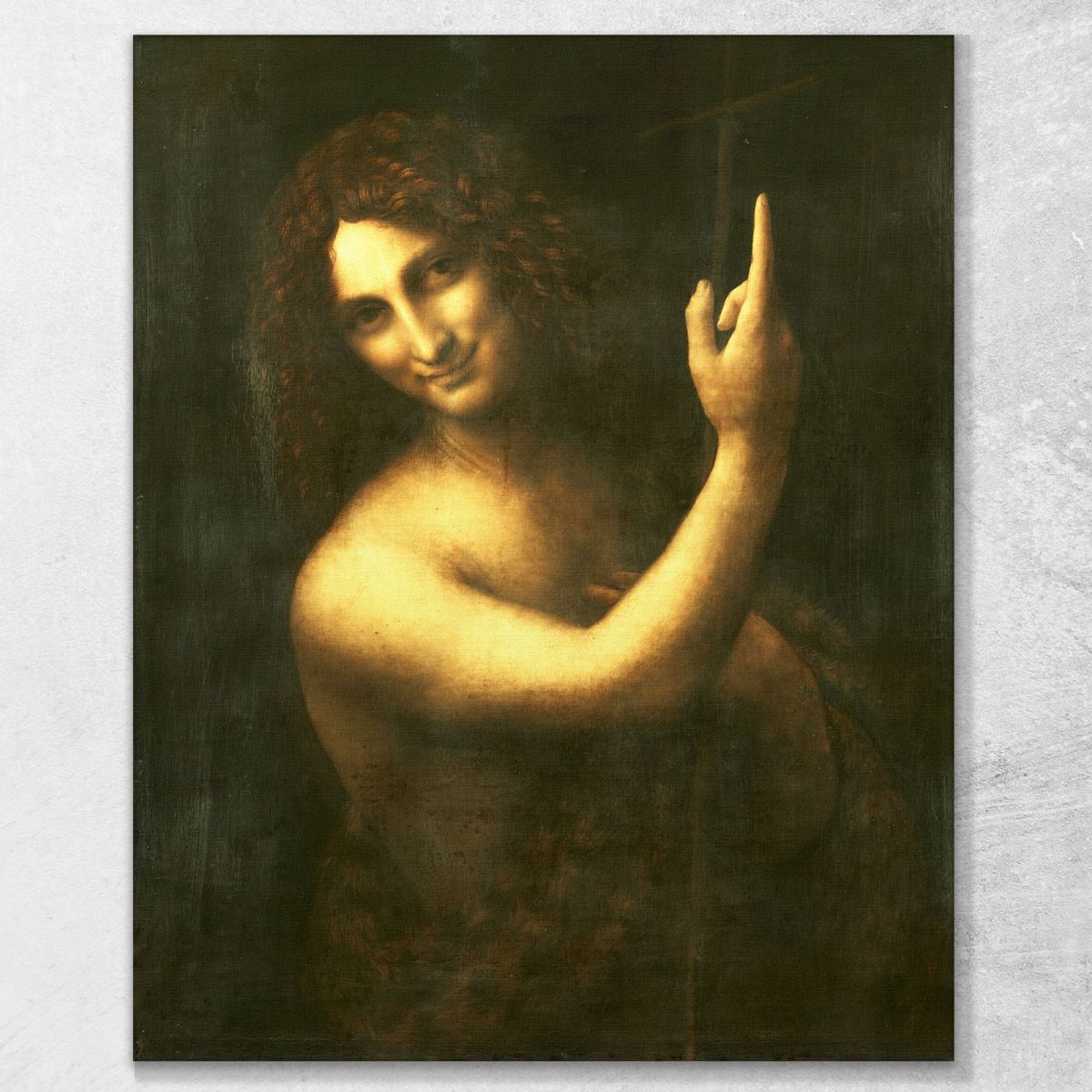 Saint John The Baptist Leonardo Da Vinci ldv3 canvas print 