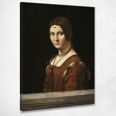 The Beautiful Ferronnière Leonardo Da Vinci ldv6 canvas print