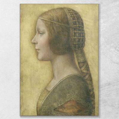 The Beautiful Princess Leonardo Da Vinci, ldv15 ภาพพิมพ์บนผ้าใบแคนวาส