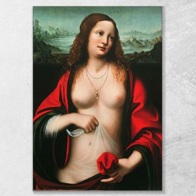 Mary Magdalene Leonardo Da Vinci, ldv23 ภาพพิมพ์บนผ้าใบแคนวาส