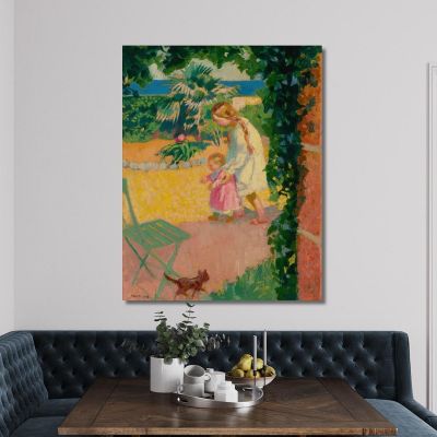Hello In Front Of The Guard House Maurice Denis mdn2 canvas print 