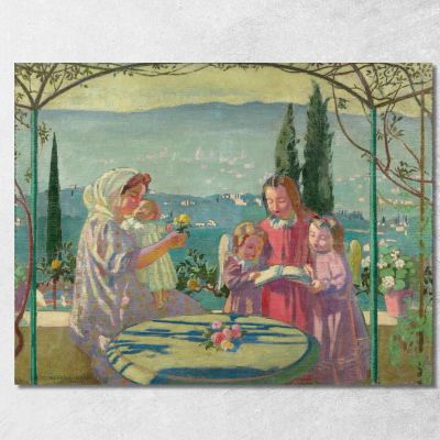 Canticle To The Madonna Fiesole In The Morning Maurice Denis mdn9 canvas print 