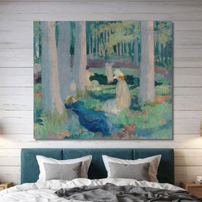 In The Forest Swimming At The Duck Pond Maurice Denis mdn13 canvas print 