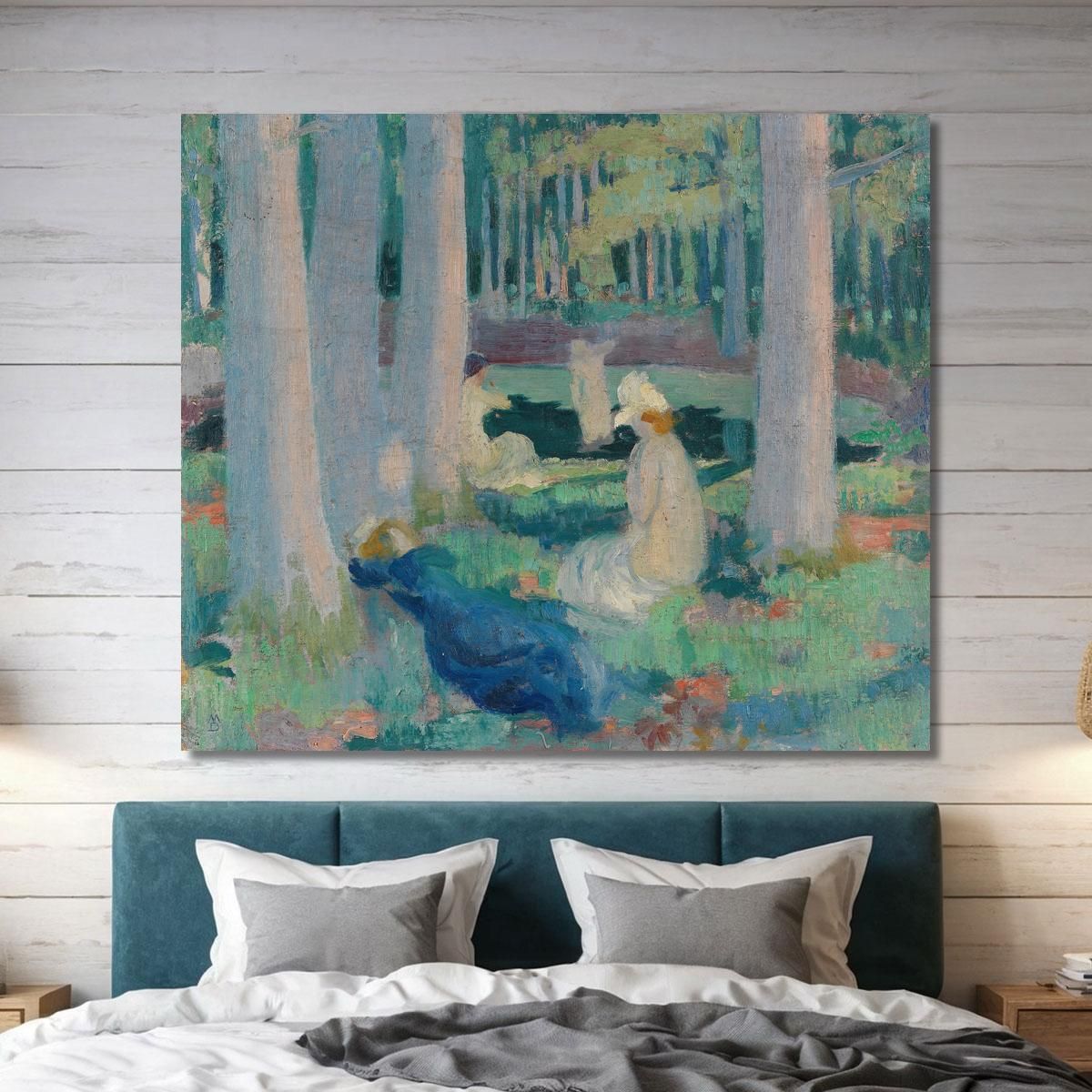 In The Forest Swimming At The Duck Pond Maurice Denis mdn13 canvas print 