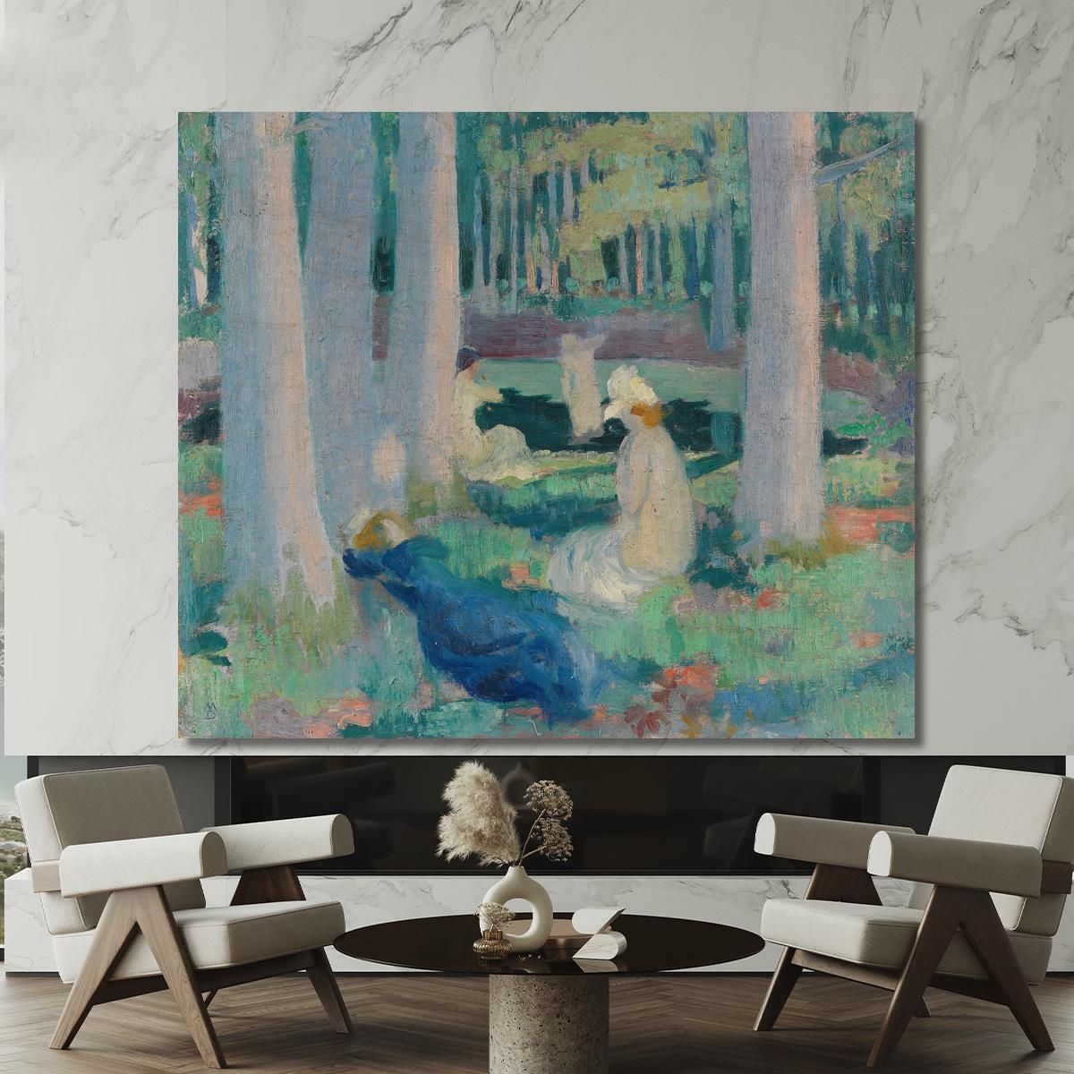 In The Forest Swimming At The Duck Pond Maurice Denis mdn13 canvas print 