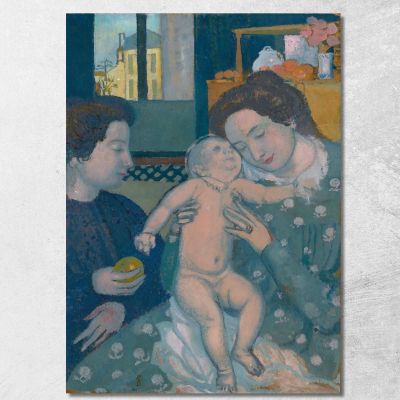 Naked Child Maternity Apple Maurice Denis mdn18 canvas print 