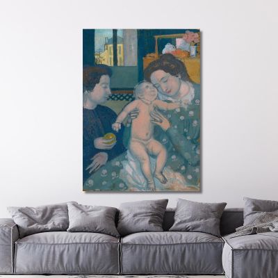 Naked Child Maternity Apple Maurice Denis mdn18 canvas print 