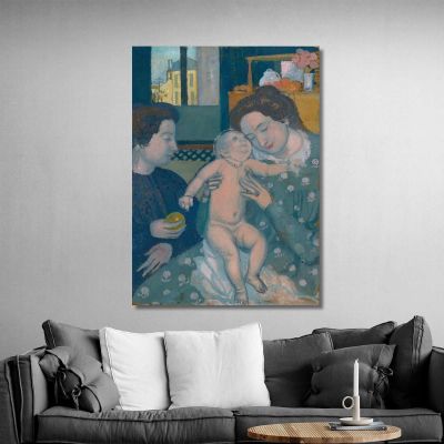 Naked Child Maternity Apple Maurice Denis mdn18 canvas print 